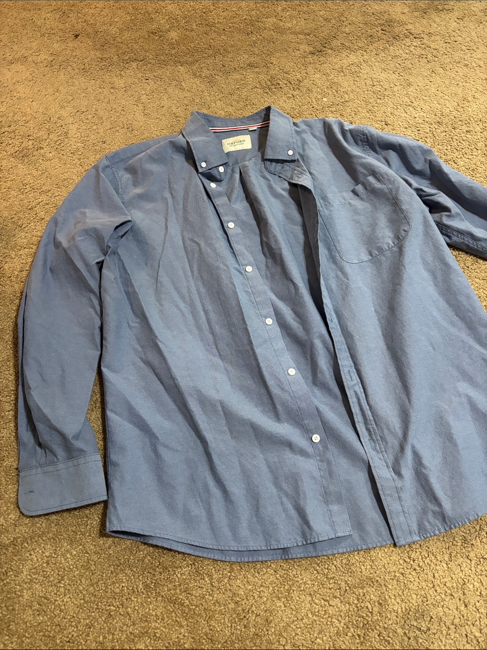 Oxford Light Blue Casual Button-Down Shirt